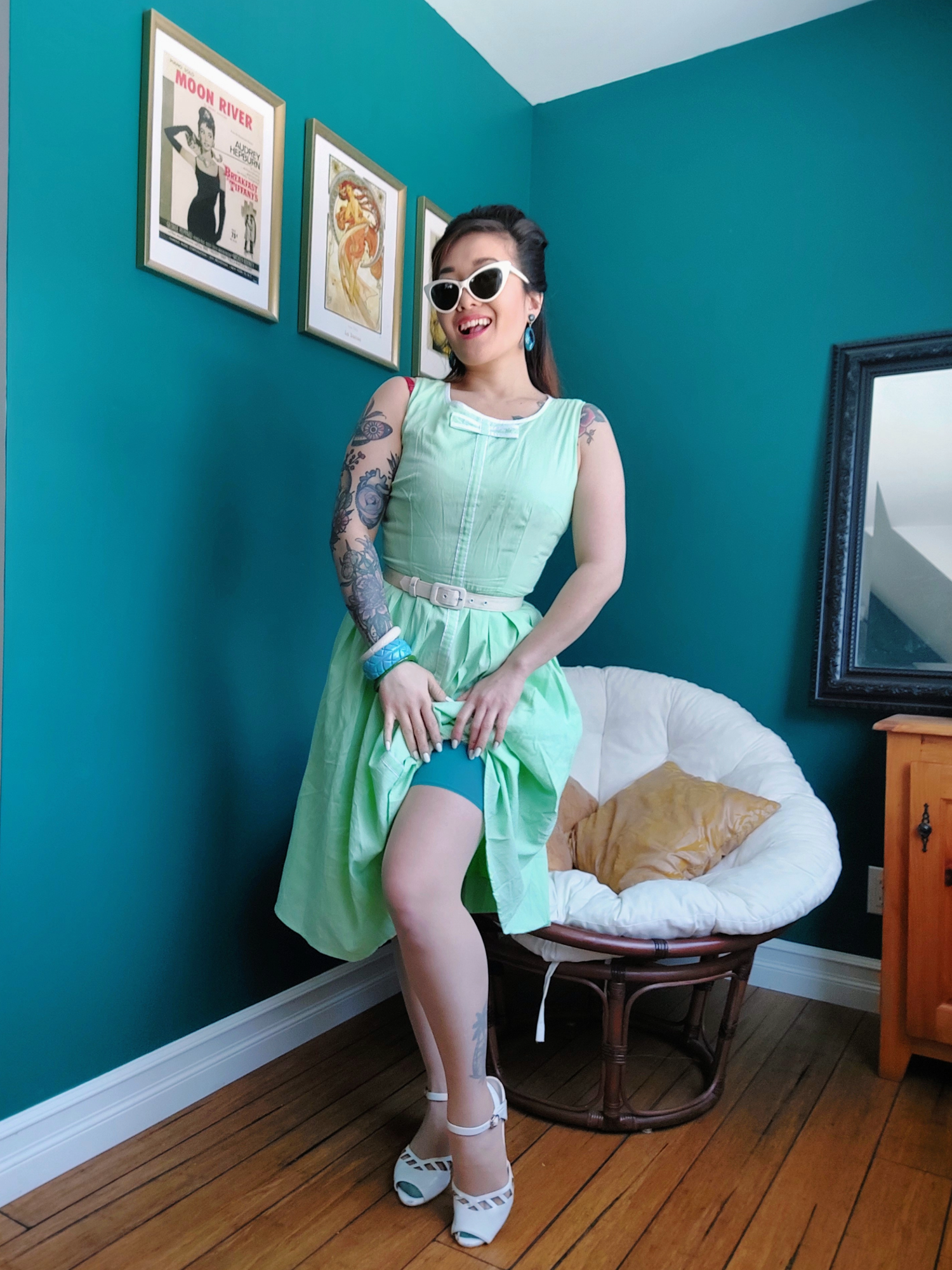 Samantha in Nile Green