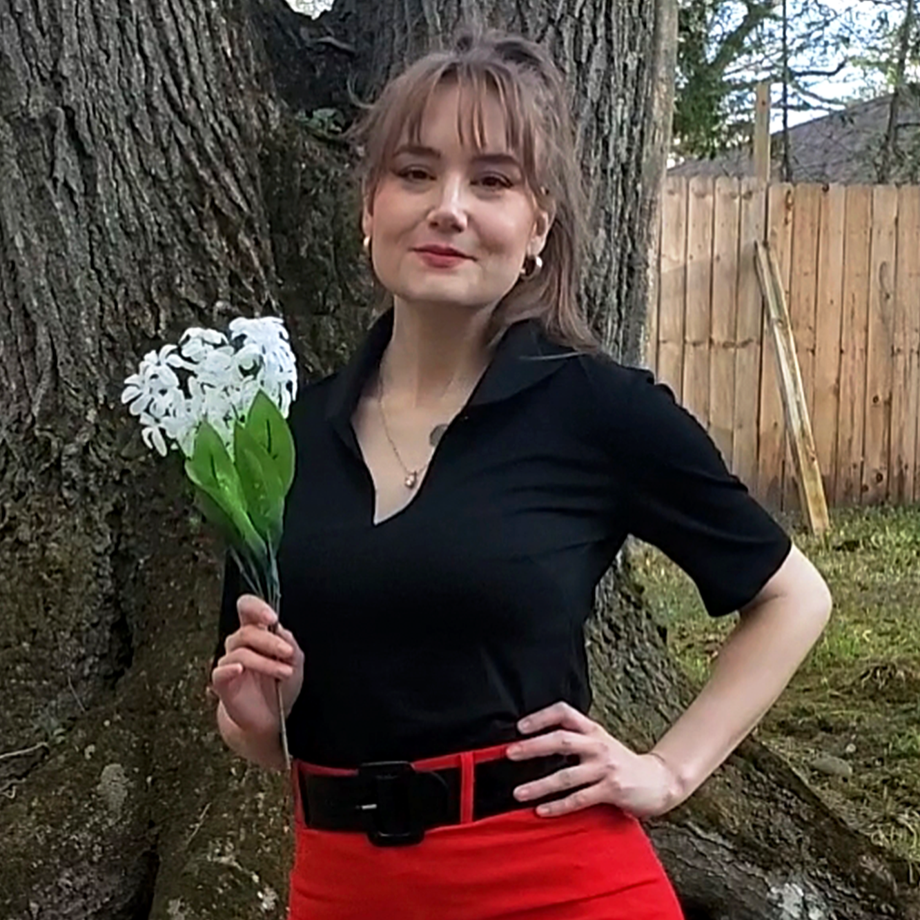 Keynote Vintage-Inspired Blouse with Peter Pan Collar