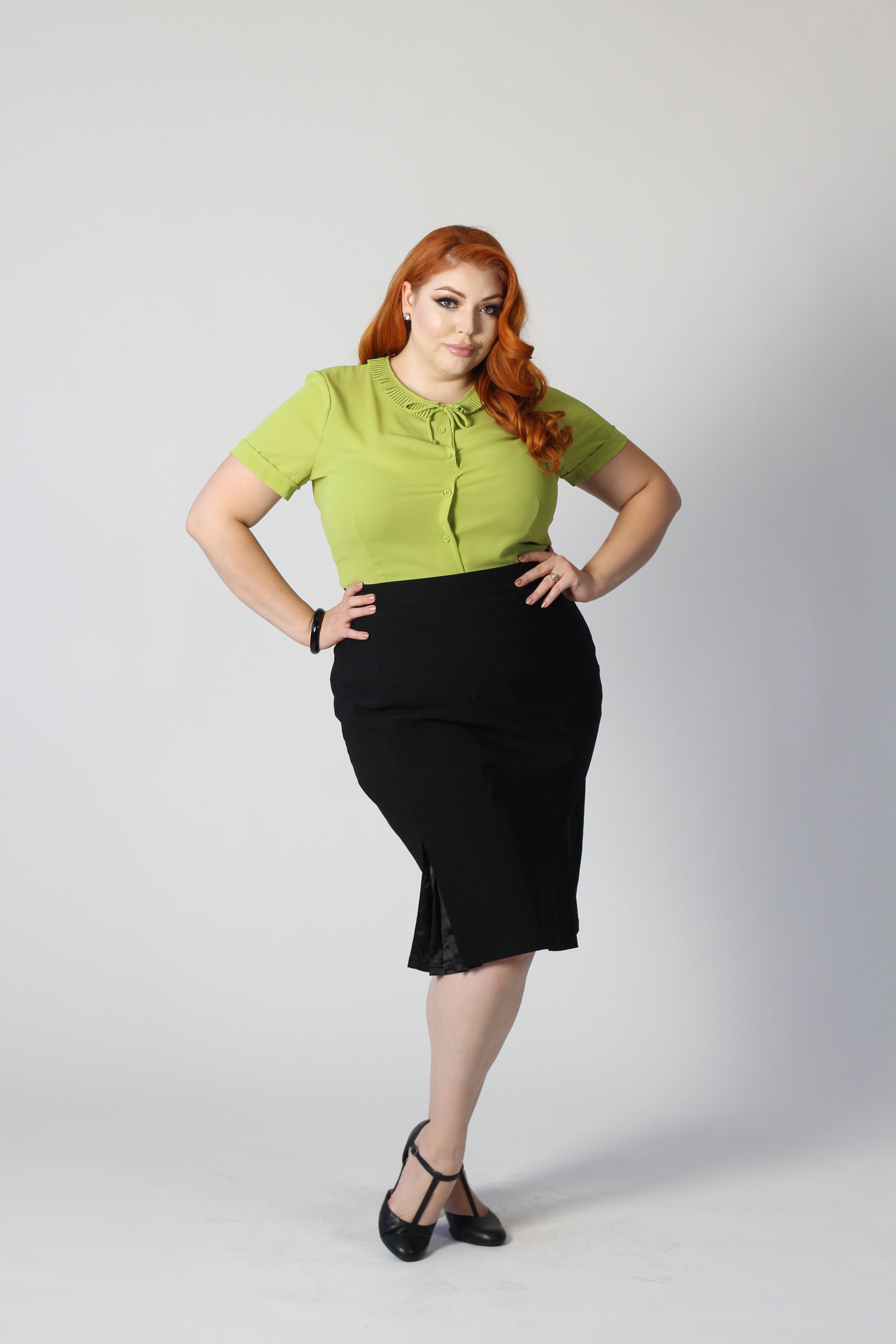 Brooklyn Pencil Skirt in Black