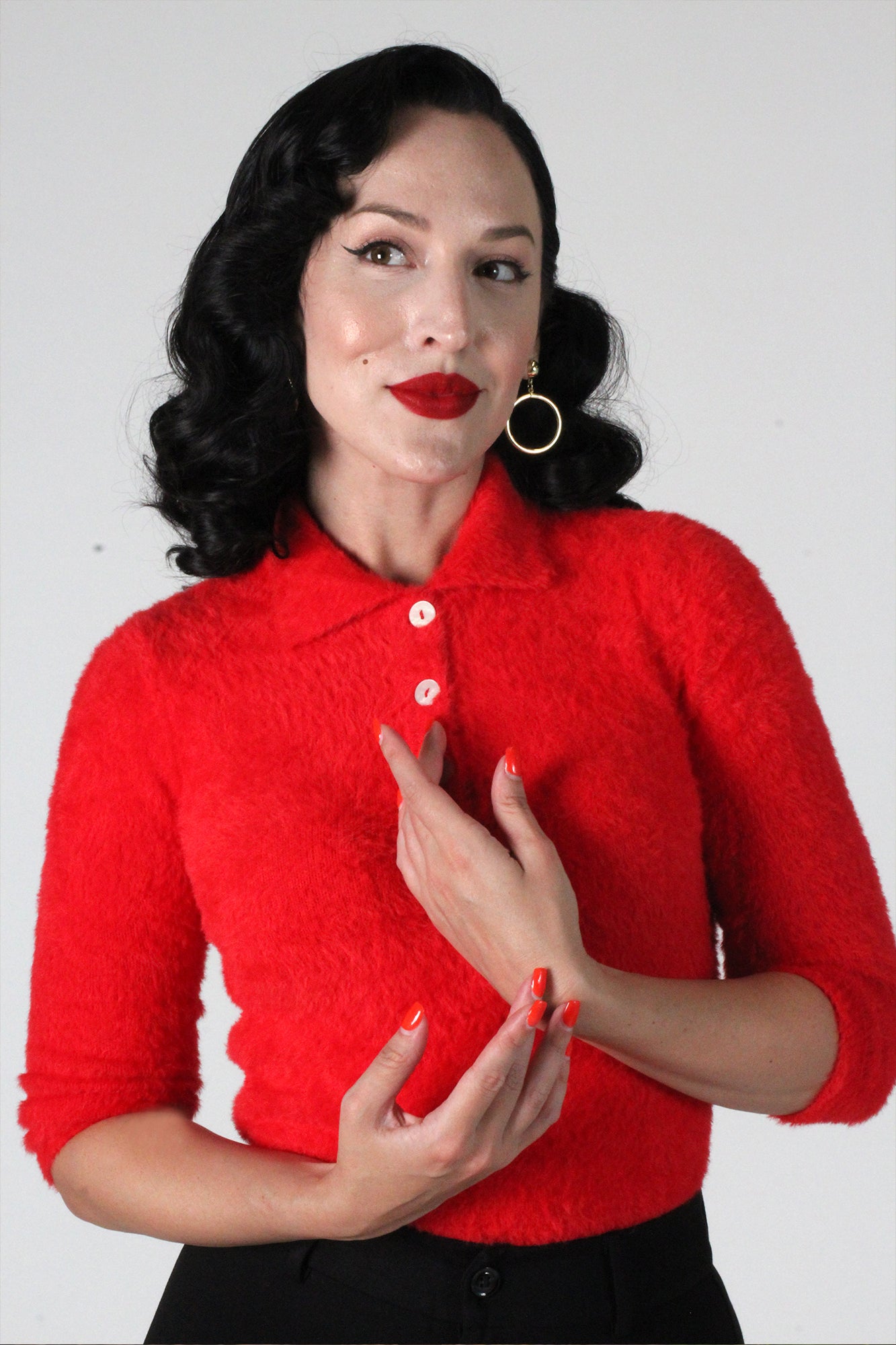 Glenda Sweater in Red