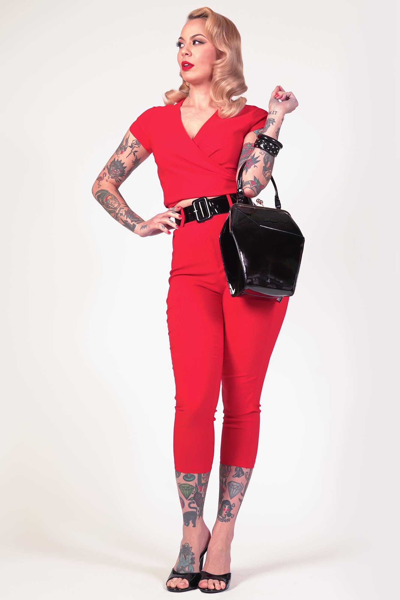 Luisa Capri in Pinup Red