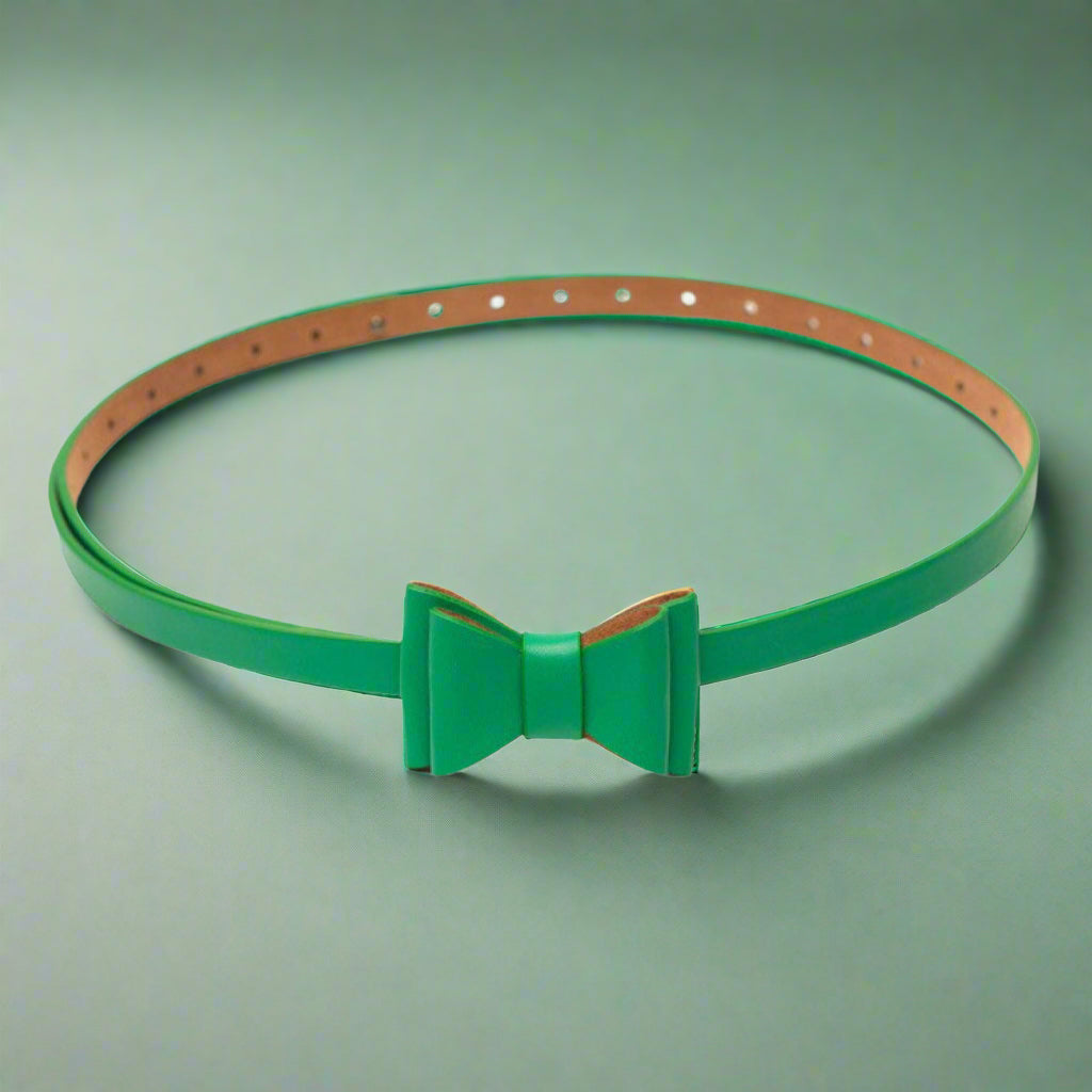 Adjustable Size Retro Bow Belt